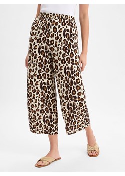 Marie Lund Damskie letnie spodnie typu culottes Kobiety wiskoza écru wzorzysty ze sklepu vangraaf w kategorii Spodnie damskie - zdjęcie 181240215
