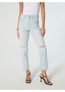 Sinsay - Jeansy mom high waist - niebieski ze sklepu Sinsay w kategorii Jeansy damskie - zdjęcie 181242017