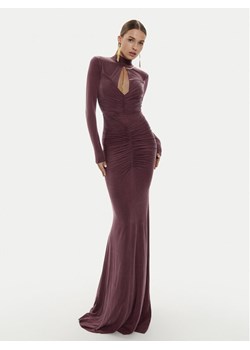 Elisabetta Franchi Sukienka wieczorowa AB-616-46E2-V800 Bordowy Slim Fit ze sklepu MODIVO w kategorii Sukienki - zdjęcie 181243848