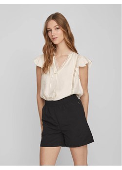 Vila Bluzka Lucia 14086329 Écru Loose Fit ze sklepu MODIVO w kategorii Bluzki damskie - zdjęcie 181244465