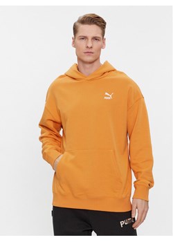 Puma Bluza Classics 535601 Pomarańczowy Relaxed Fit ze sklepu MODIVO w kategorii Bluzy męskie - zdjęcie 181244495