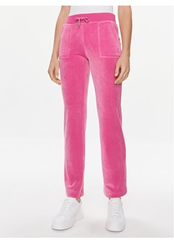 Juicy Couture Spodnie dresowe Del Ray JCAP180 Różowy Regular Fit ze sklepu MODIVO w kategorii Spodnie damskie - zdjęcie 181244507