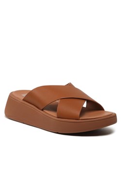 Klapki FitFlop F-MODE FW5-592 Brązowy ze sklepu eobuwie.pl w kategorii Klapki damskie - zdjęcie 181245169