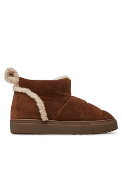 Śniegowce Inuikii Shearling Slipin 75202-010 Brązowy ze sklepu eobuwie.pl w kategorii Śniegowce damskie - zdjęcie 181245399