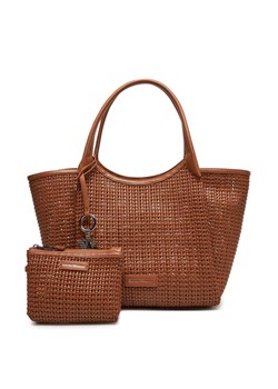Torebka Emporio Armani EW001009 AF14309 U6164 Brązowy ze sklepu eobuwie.pl w kategorii Torby Shopper bag - zdjęcie 181245708