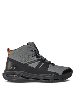 Trzewiki Skechers Arch Fit Orvan Montfort 210478/GYBK Szary ze sklepu eobuwie.pl w kategorii Buty sportowe męskie - zdjęcie 181246727