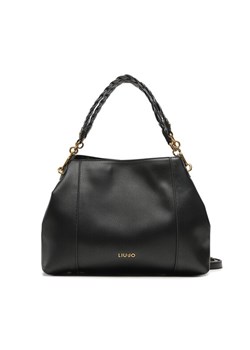 Torebka Liu Jo Ecs M Satchel AXX022 E0031 Czarny ze sklepu eobuwie.pl w kategorii Torby Shopper bag - zdjęcie 181247457