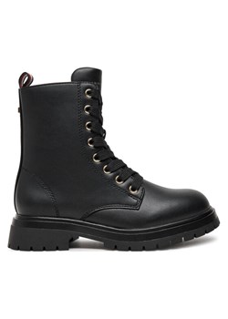 Trapery Tommy Hilfiger Lace-Up Bootie T3A5-33569-1351 M Czarny ze sklepu eobuwie.pl w kategorii Buty zimowe dziecięce - zdjęcie 181247507