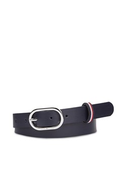 Pasek Damski Tommy Hilfiger Chic 2.5 Corp AW0AW16169 Granatowy ze sklepu eobuwie.pl w kategorii Paski damskie - zdjęcie 181247647