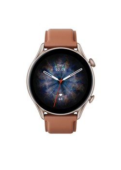 Smartwatch Amazfit Gtr 3 Pro A2040 Brązowy ze sklepu eobuwie.pl w kategorii Zegarki - zdjęcie 181247688