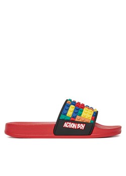 Klapki Action Boy P3047043K Czerwony ze sklepu eobuwie.pl w kategorii Klapki dziecięce - zdjęcie 181248779