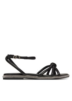 Sandały Guess FLJSLO LEA03 Czarny ze sklepu eobuwie.pl w kategorii Sandały damskie - zdjęcie 181248869