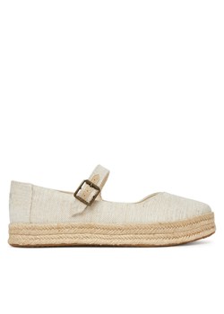 Espadryle Toms Carolina Mary Jane 10021863 Écru ze sklepu eobuwie.pl w kategorii Espadryle damskie - zdjęcie 181249025