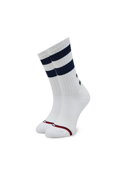 Skarpety wysokie unisex Tommy Hilfiger 701225510 Biały ze sklepu eobuwie.pl w kategorii Skarpetki męskie - zdjęcie 181249078