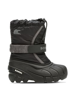 Śniegowce Sorel Childrens Flurry™ Boot 2114082016 Czarny ze sklepu eobuwie.pl w kategorii Buty zimowe dziecięce - zdjęcie 181249389