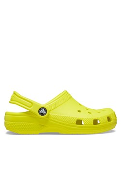 Klapki Crocs Classic Kids Clog T 206990 Żółty ze sklepu eobuwie.pl w kategorii Klapki dziecięce - zdjęcie 181249409
