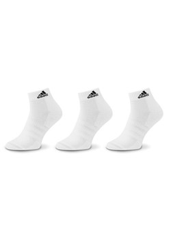 Skarpety Niskie Unisex adidas Cushioned Sportswear Ankle Socks 3 Pairs HT3441 Biały ze sklepu eobuwie.pl w kategorii Skarpetki dziecięce - zdjęcie 181249655