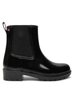 Kalosze Tommy Hilfiger Flag Rainboot FW0FW08213 Czarny ze sklepu eobuwie.pl w kategorii Kalosze damskie - zdjęcie 181249715