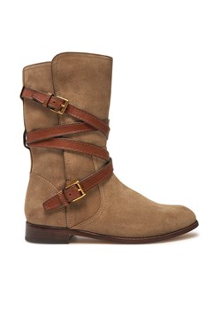 Botki LAUREN RALPH LAUREN 802951233001 Brązowy ze sklepu eobuwie.pl w kategorii Botki - zdjęcie 181249776