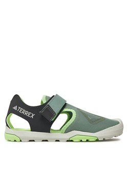 Sandały adidas Terrex Captain Toey 2.0 Sandals IE5139 Zielony ze sklepu eobuwie.pl w kategorii Sandały dziecięce - zdjęcie 181249899