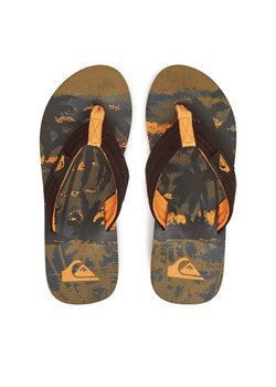 Japonki Quiksilver Molokai Layback AQYL101339 Zielony ze sklepu eobuwie.pl w kategorii Klapki męskie - zdjęcie 181249905