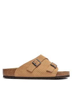 Klapki Birkenstock Zürich 1027036 Beżowy ze sklepu eobuwie.pl w kategorii Klapki męskie - zdjęcie 181250016