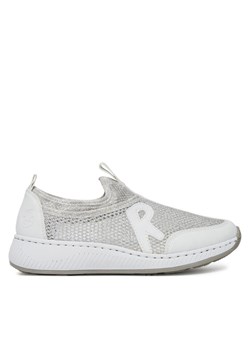 Sneakersy Rieker N5554-81 Biały ze sklepu eobuwie.pl w kategorii Buty sportowe damskie - zdjęcie 181250279