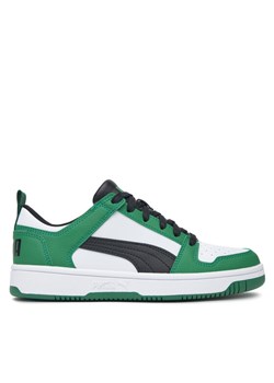 Sneakersy Puma REBOUND LAYUP LO SL JR 37049024 Zielony ze sklepu eobuwie.pl w kategorii Buty sportowe dziecięce - zdjęcie 181250386