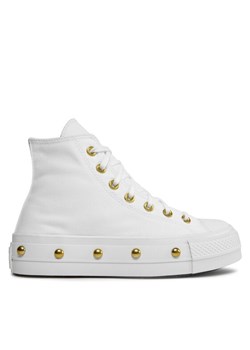 Trampki Converse Chuck Taylor All Star Lift Platform Star Studded A06787C Biały ze sklepu eobuwie.pl w kategorii Trampki damskie - zdjęcie 181250757