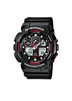 Zegarek G-Shock GA-100-1A4ER Czarny ze sklepu eobuwie.pl w kategorii Zegarki - zdjęcie 181250966