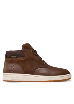 Trzewiki Polo Ralph Lauren Sneaker Boot 809855863003 Brązowy ze sklepu eobuwie.pl w kategorii Buty zimowe męskie - zdjęcie 181251049