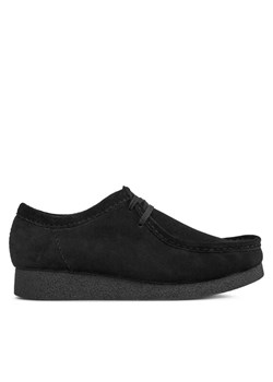 Mokasyny Clarks Wallabee Evo 261728207 Czarny ze sklepu eobuwie.pl w kategorii Półbuty męskie - zdjęcie 181251408