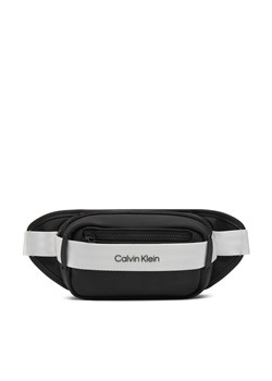 Saszetka nerka Calvin Klein Jeans Logo Waist Bag IU0IU00694 Czarny ze sklepu eobuwie.pl w kategorii Nerki - zdjęcie 181252305
