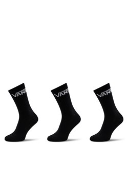 Zestaw 3 par wysokich skarpet męskich Vans Classic Crew VN000F0XBLK1 Czarny ze sklepu eobuwie.pl w kategorii Skarpetki męskie - zdjęcie 181252325