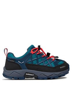 Trekkingi Salewa Jr Wildfire Wp 64009-8641 Niebieski ze sklepu eobuwie.pl w kategorii Buty trekkingowe dziecięce - zdjęcie 181252549