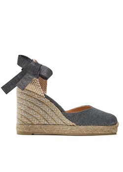 Espadryle Castañer Carina/8/032 021767 Szary ze sklepu eobuwie.pl w kategorii Sandały damskie - zdjęcie 181252725