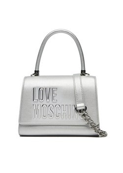 Torebka LOVE MOSCHINO JC4024PP1MKD196B Srebrny ze sklepu eobuwie.pl w kategorii Kuferki - zdjęcie 181252777