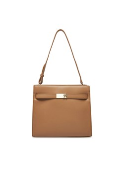 Torebka Tommy Hilfiger Th Heritage Shoulder Bag AW0AW17182 Brązowy ze sklepu eobuwie.pl w kategorii Torebki damskie - zdjęcie 181252805
