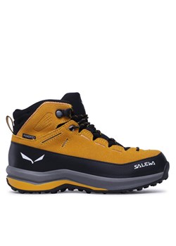 Trekkingi Salewa Mtn Trainer 2 Mid Ptx K 64011-2191 Żółty ze sklepu eobuwie.pl w kategorii Buty trekkingowe dziecięce - zdjęcie 181253347