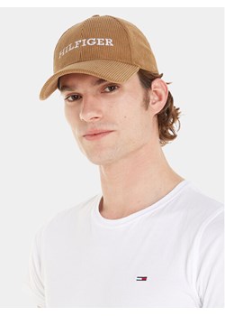 Czapka z daszkiem Tommy Hilfiger Monotype Cordoroy Cap AM0AM11990 Beżowy ze sklepu eobuwie.pl w kategorii Czapki z daszkiem męskie - zdjęcie 181253758
