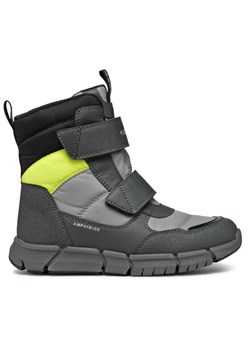 Śniegowce Geox J Flexyper Boy B Abx J169XC 0FU50 C9191 M Szary ze sklepu eobuwie.pl w kategorii Buty zimowe dziecięce - zdjęcie 181253776