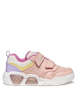 Sneakersy Geox J Illuminus J55HPA 0ASBU C8206 M Różowy ze sklepu eobuwie.pl w kategorii Buty sportowe dziecięce - zdjęcie 181253786
