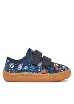 Kapcie Froddo Barefoot Canvas G1700379-29 M Granatowy ze sklepu eobuwie.pl w kategorii Kapcie dziecięce - zdjęcie 181253929