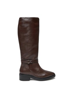 Kozaki Calvin Klein HW0HW02184 Brązowy ze sklepu eobuwie.pl w kategorii Kozaki damskie - zdjęcie 181254146