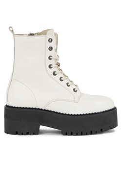 Botki Tommy Jeans Tjw Boot Zip Up EN0EN02305 Biały ze sklepu eobuwie.pl w kategorii Workery damskie - zdjęcie 181254338