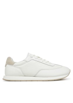 Sneakersy Calvin Klein Low Top Lace Up Tmbl Lth HM0HM01804 Biały ze sklepu eobuwie.pl w kategorii Buty sportowe męskie - zdjęcie 181254375