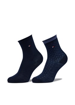 Zestaw 2 par wysokich skarpet dziecięcych Tommy Hilfiger 701224911 Granatowy ze sklepu eobuwie.pl w kategorii Skarpetki dziecięce - zdjęcie 181254445
