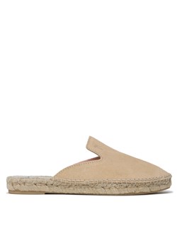 Espadryle Manebi Suede Mules M 1.1 M0 Beżowy ze sklepu eobuwie.pl w kategorii Klapki damskie - zdjęcie 181255029