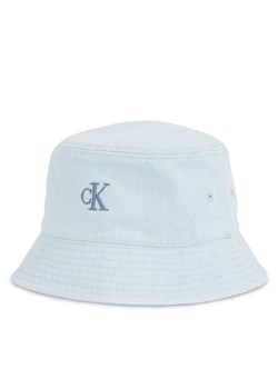 Kapelusz Calvin Klein Embro Monogram Denim Bucket Hat LV04K5021G Błękitny ze sklepu eobuwie.pl w kategorii Kapelusze damskie - zdjęcie 181255579