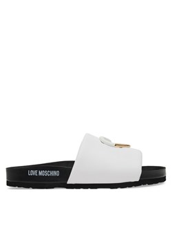 Klapki LOVE MOSCHINO JA28283G1MIE0100 Biały ze sklepu eobuwie.pl w kategorii Klapki damskie - zdjęcie 181255815
